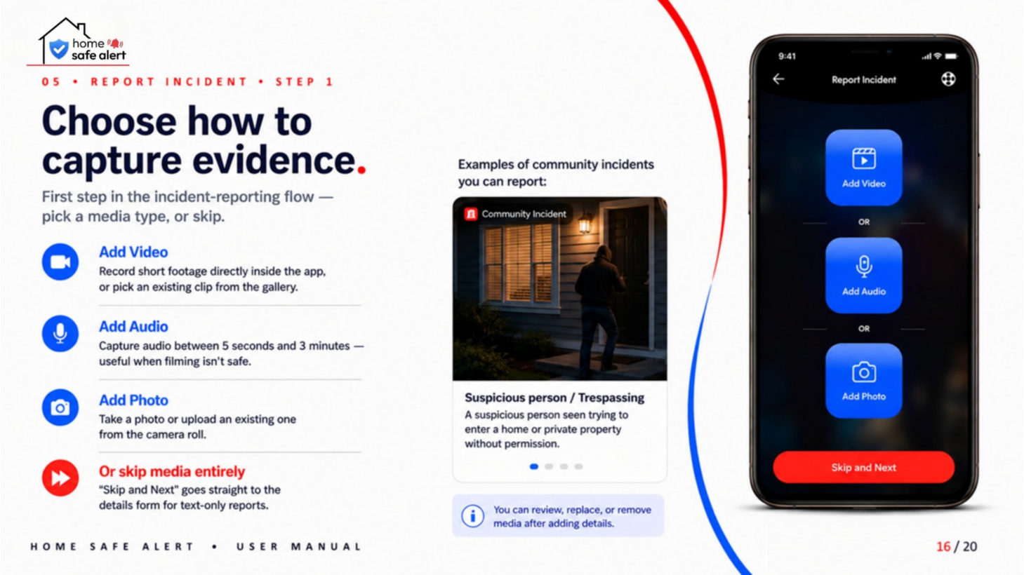 App walkthrough step 16
