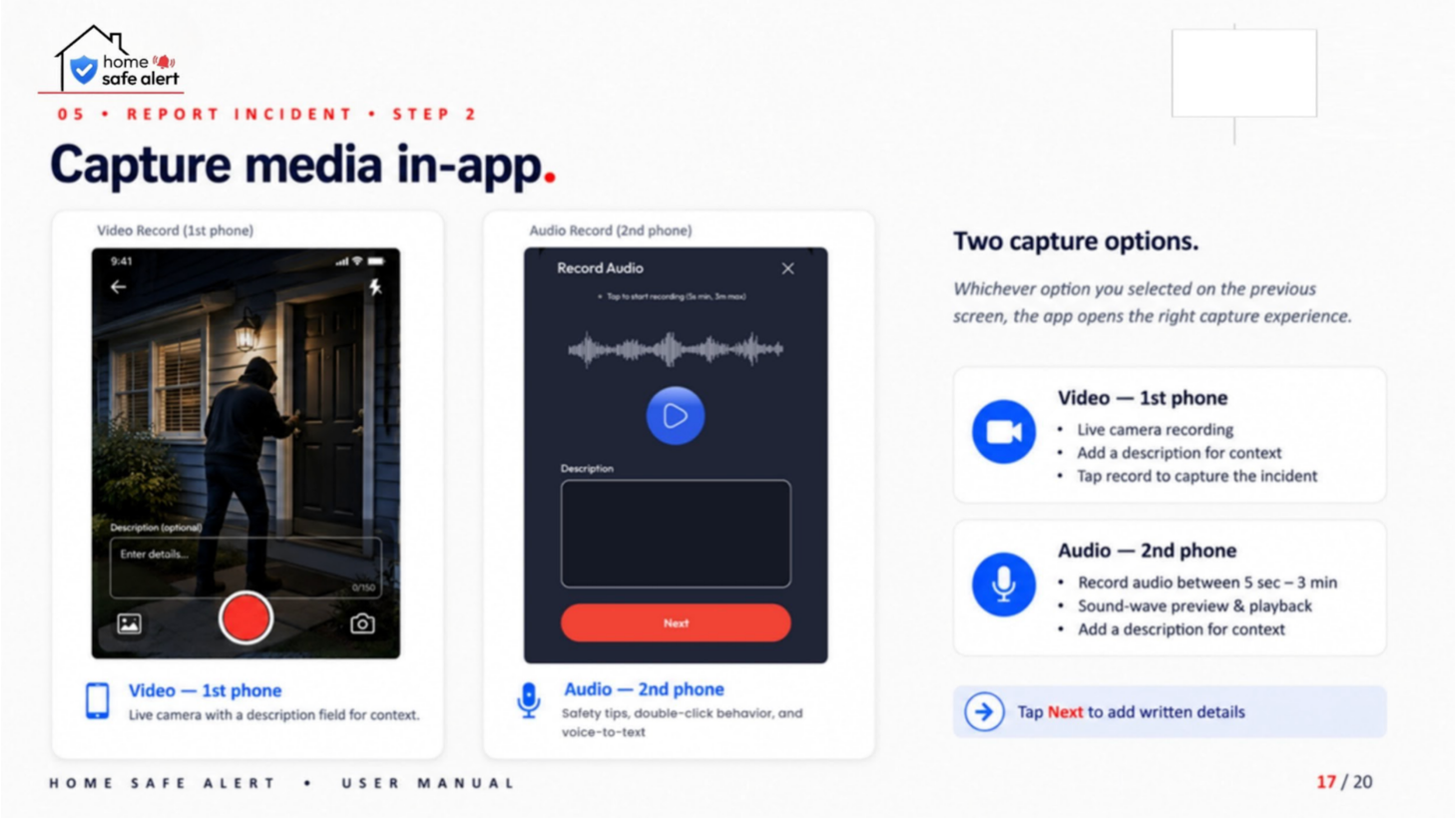 App walkthrough step 17