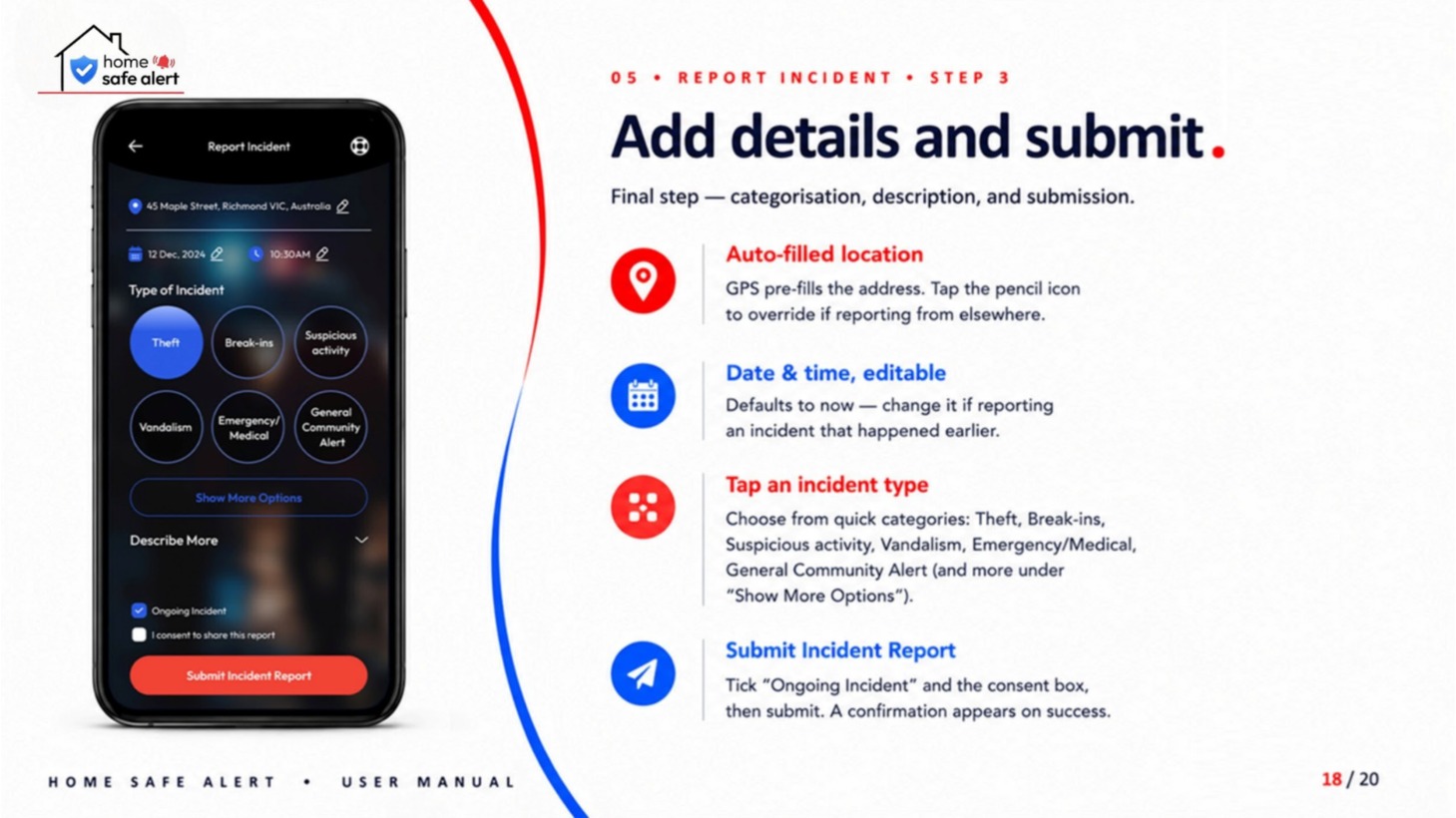 App walkthrough step 18